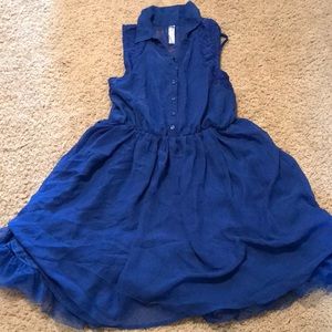 Blue Sleeveless Dress